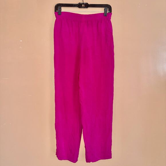 Dana Buchman Petite Women's Silk Magenta Pants - Size 2 - Picture 4 of 8